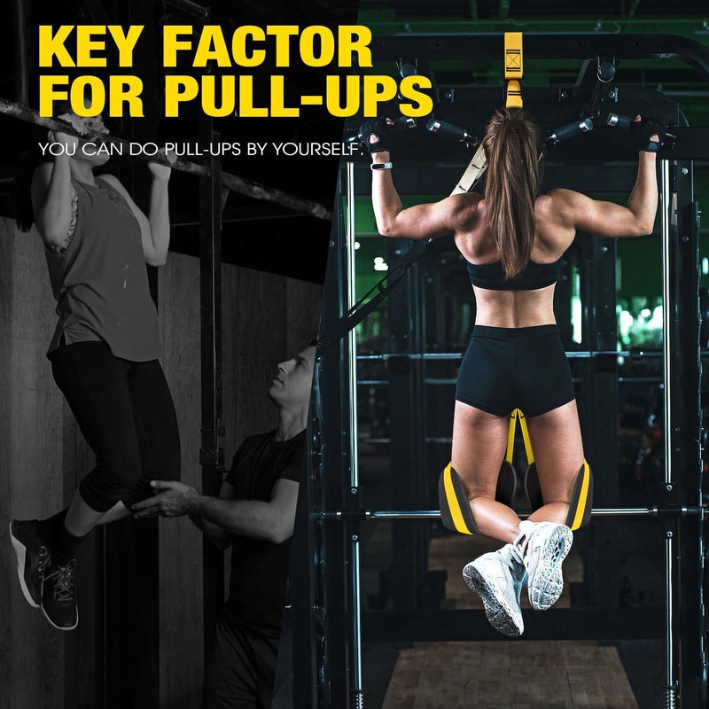 Ayombo Pull Up Assistance Bands, Resistance Bands for Pull Up Bar Workout, Adjustable Heavy Duty Pull Up Assist Equipment with 4 Assistance Bands, Home Gym Fitness Exercise Strength Training - Image 5